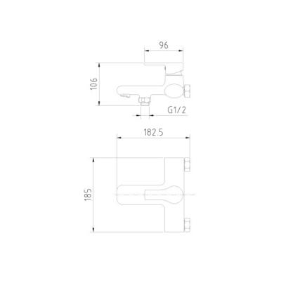 Смеситель для ванны Rossinka Silvermix J35-30