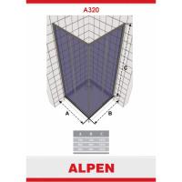 Душевой угол Alpen A320N-80 Mg Alpina Square
