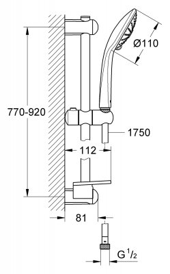 Душевой гарнитур Grohe Euphoria 27226001