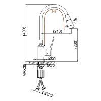 Смеситель для кухни Frap F4462-9