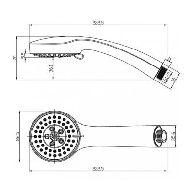 Душевая лейка Elghansa Hand shower MH-033-Pink