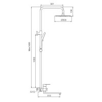 Душевая стойка Frap F24806