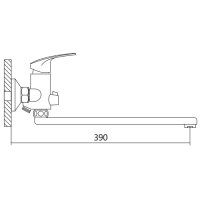 Смеситель для ванны OUTE T20723