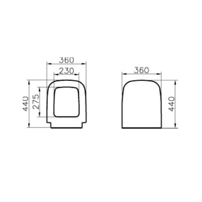 Крышка-сиденье для унитазов Vitra S20 87-003-001