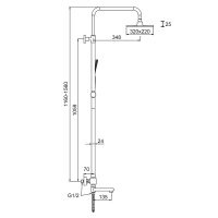 Душевая стойка Frap F24007-6