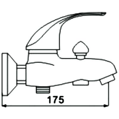 Смеситель для ванны OUTE T0902A