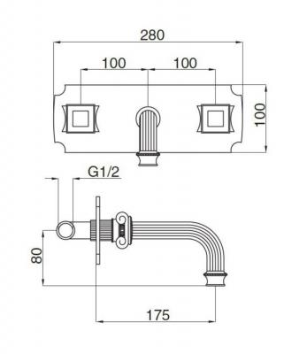 Смеситель для раковины Cezares Olimp OLIMP-BLS2-02