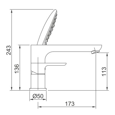 Смеситель для ванны Gappo G1148
