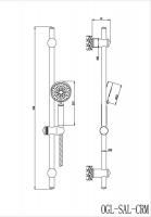 Душевой гарнитур BelBagno Ogli OGL-SAL-CRM