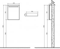 Зеркальный шкаф BelBagno SPC-1A-DL-BL-500