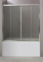 Шторка для ванны стеклянная BelBagno Uno UNO-VF-2-150/145-C-Cr