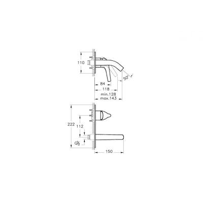 Смеситель для раковины Vitra Nest A42240EXP