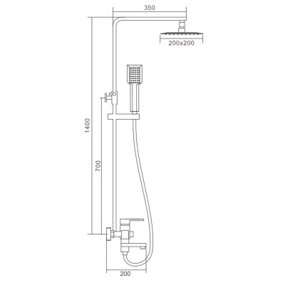 Душевая стойка Frap F2421