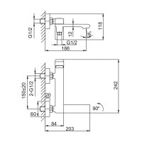 Смеситель для ванны Frap F3284
