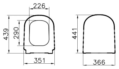 Крышка-сиденье для унитазов Vitra D-Light 104-003-009 микролифт