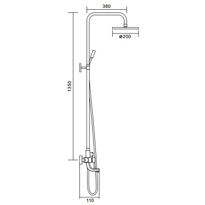 Душевая стойка Frap F2418