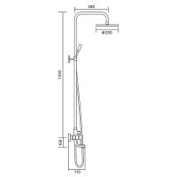 Душевая стойка Frap F2418