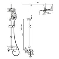 Душевая стойка Ledeme L2418