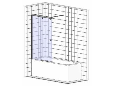 Шторка для ванны стеклянная RGW Screens SC-42 150 04114215-51