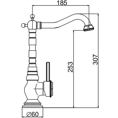 Смеситель для кухни Gerhans K14218