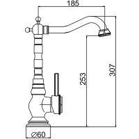 Смеситель для кухни Gerhans K14218