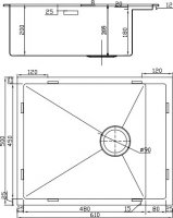 Мойка для кухни из нержавеющей стали Seaman Eco Marino SMB-610XSQ.B