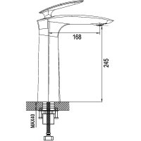 Смеситель для раковины Rose R1111H