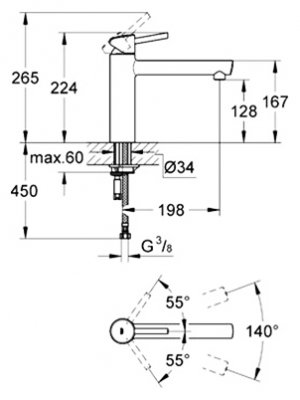 Смеситель для кухни Grohe Concetto 31128DC1