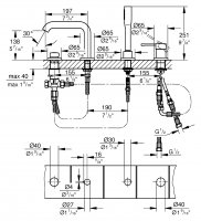 Смеситель для ванны Grohe Essence New 19578001