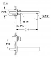 Смеситель для раковины Grohe Eurocube 23447000 хром