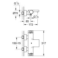 Смеситель для ванны Grohe Grohtherm 2000 New 34174001