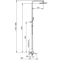 Душевая стойка Gappo G2417-8