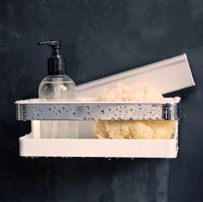 Полка для ванной комнаты Keuco Collection Moll 12759 010000 со стеклоочистителем, белая