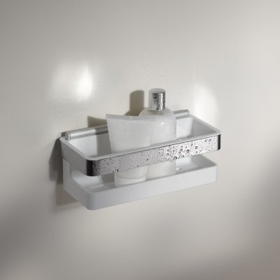 Полка для ванной комнаты Keuco Collection Moll 12759 010000 со стеклоочистителем, белая