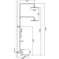 Душевая стойка Frap F24805