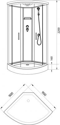 Душевая кабина Luxus LUXUS T09 BERG