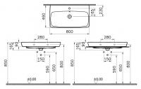 Раковина Vitra Metropole 80 5663B003-0001