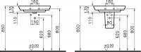 Раковина Vitra T4 4451B003-0001