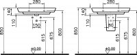 Раковина Vitra T4 4452B003-0001