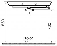 Раковина Vitra T4 4454B003-0001