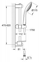 Душевой гарнитур Grohe Euphoria 27232001 хром