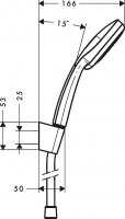 Душевой гарнитур Hansgrohe Croma 27592000