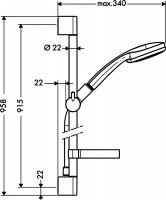 Душевой гарнитур Hansgrohe Croma 27724000