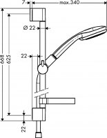 Душевой гарнитур Hansgrohe Croma 27775000