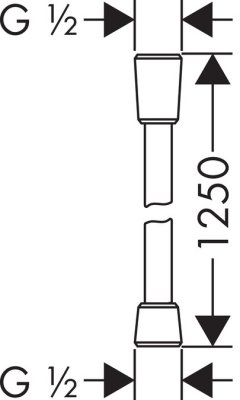 Душевой шланг Hansgrohe Isiflex’B 28272000