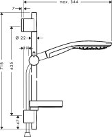 Душевой гарнитур Hansgrohe Raindance 27802400