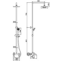 Душевая стойка Ledeme L2452A