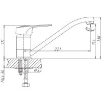 Смеситель для кухни Haiba HB4204