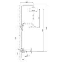 Душевая стойка Frap F2475-9