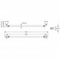 Полотенцедержатель Rose RG1217